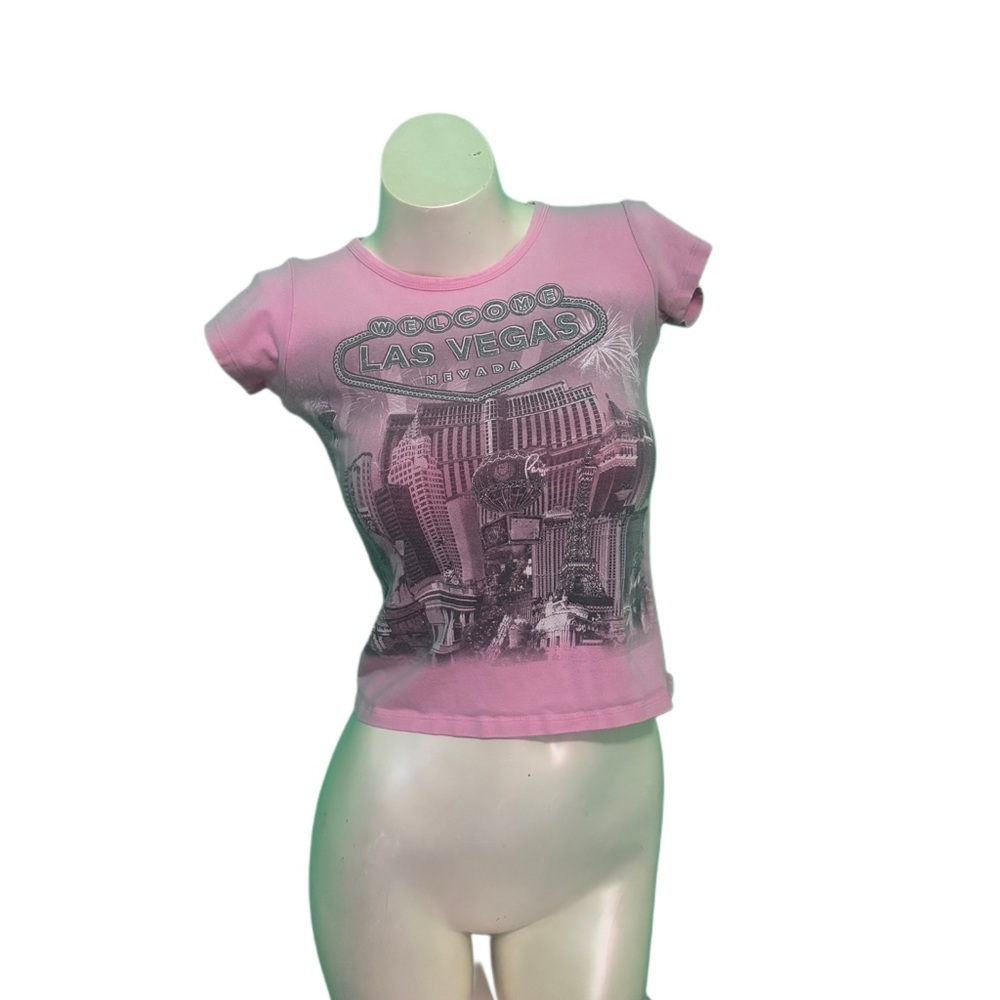 Girls' Graphic Las Vegas baby Tee - Pink